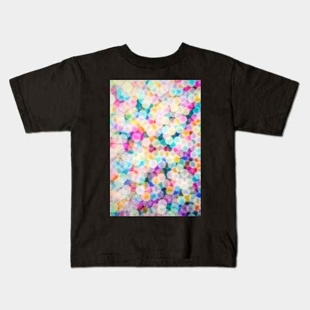 Rainbow Bokeh Kids T-Shirt by SharonJ